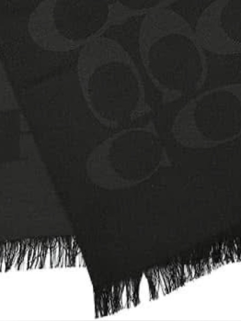 Signature wrap Coach monogrammed scarf - Picture 3 of 4